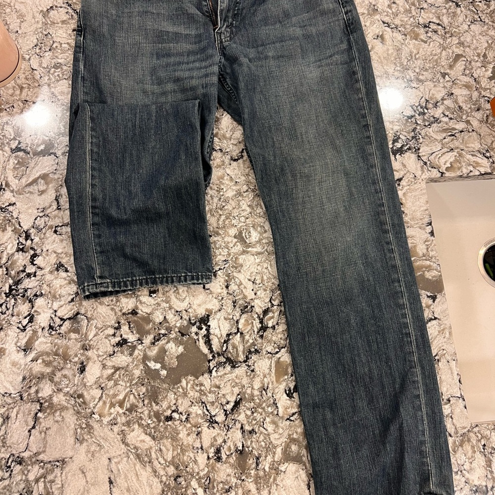 Levi's Men's Dark Gray Straight Jeans - Picture 4 of 5